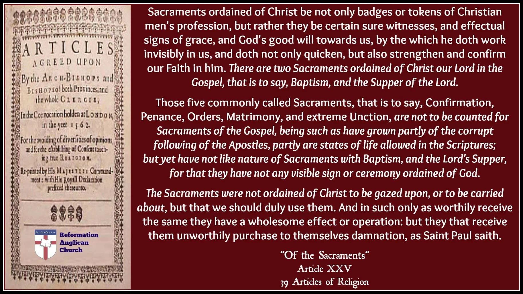 Article XXV