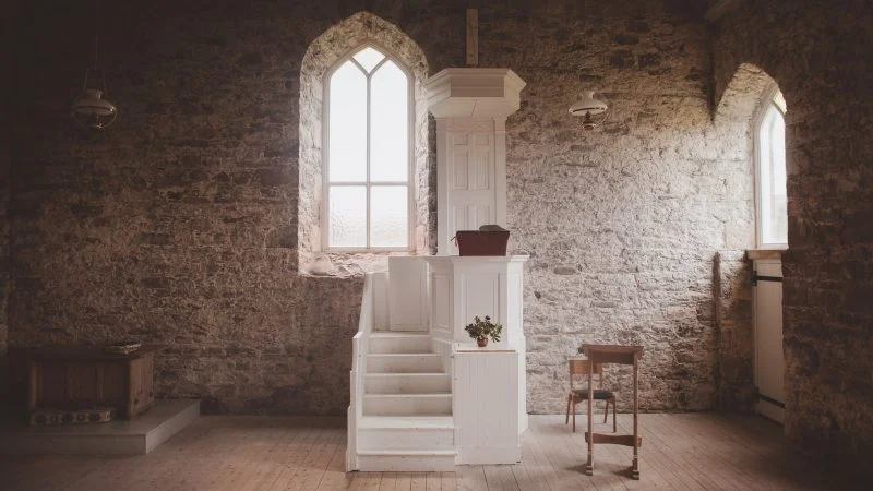 inside church